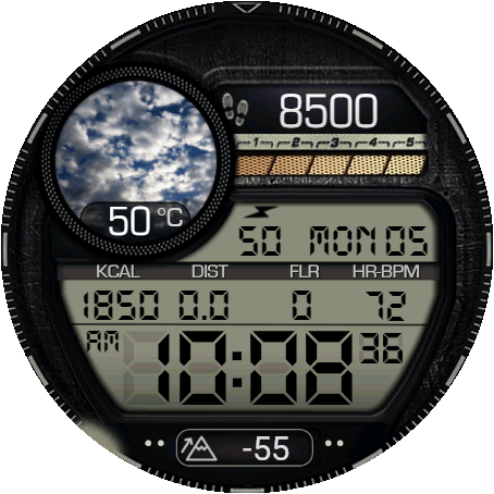 Classic Retro Weather Digital ECO07