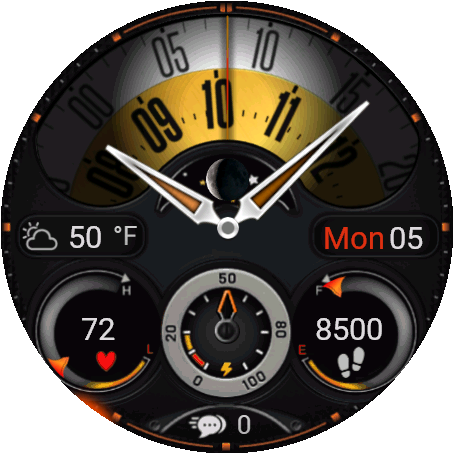 IW18 Circular Dial Analog
