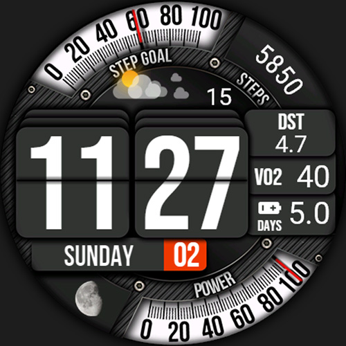 Flip Clock Dark